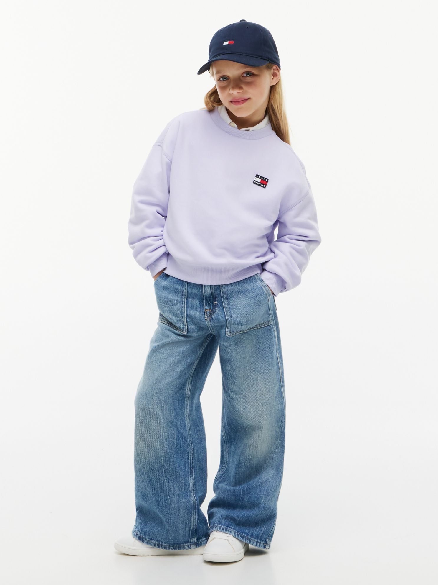 Tommy Hilfiger Kids' Flag Badge Logo Sweatshirt