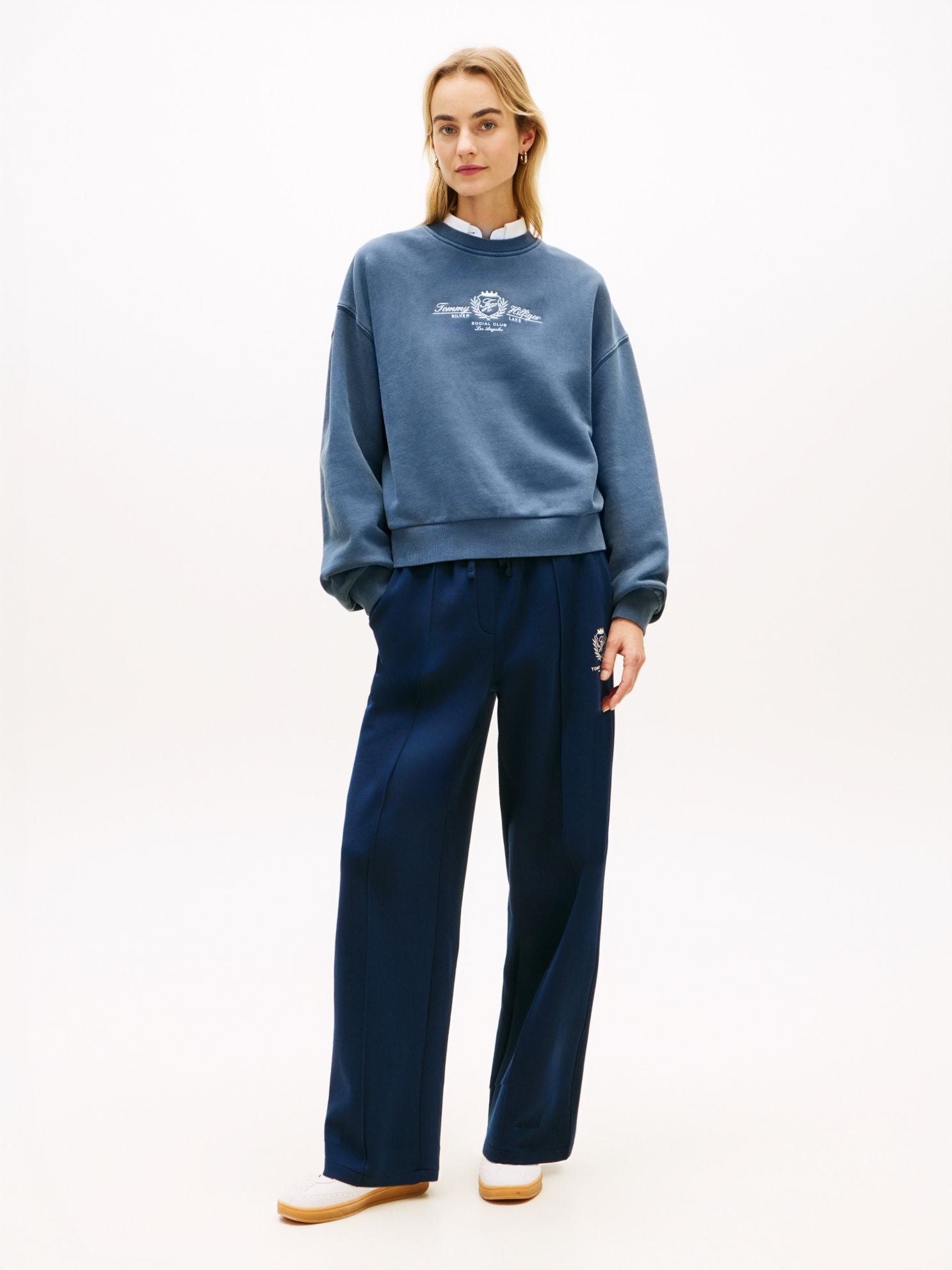 Tommy Hilfiger Embroidered Club Crest Logo Sweatshirt