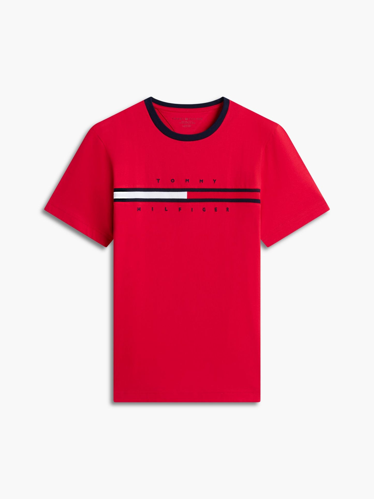 Tommy Hilfiger Embroidered Flag Logo T-Shirt