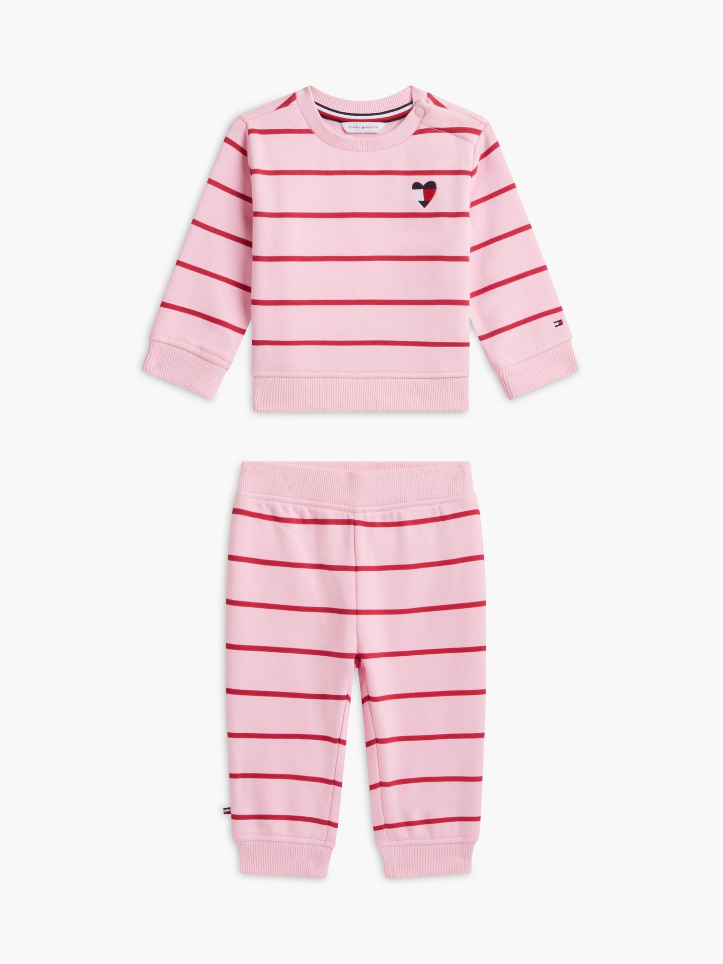 Tommy Hilfiger Babies' Striped Sweatshirt & Pant Set