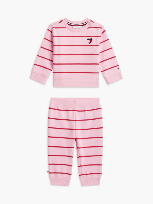 Tommy Hilfiger Babies' Striped Sweatshirt & Pant Set