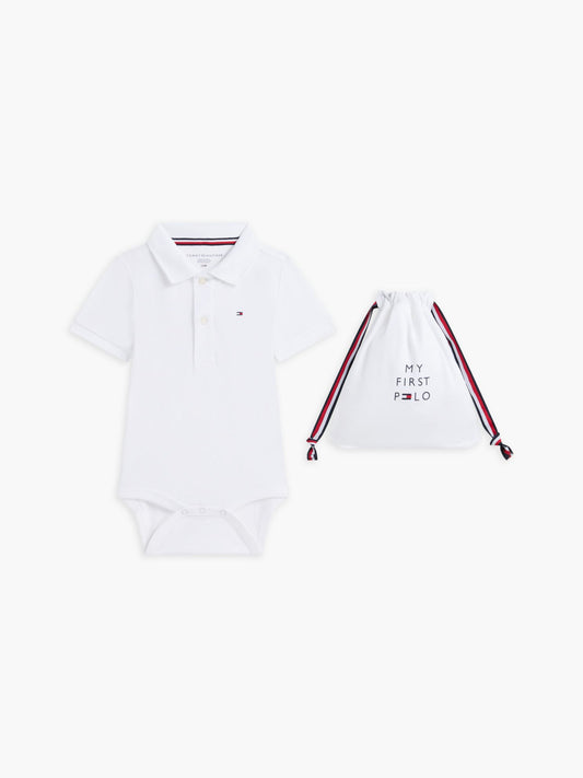 Tommy Hilfiger Babies' Polo Onesie and Gift Bag