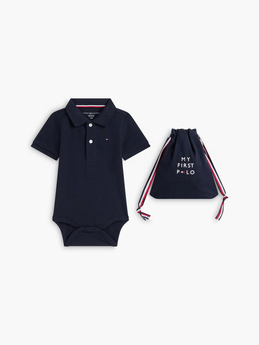 Tommy Hilfiger Babies' Polo Onesie and Gift Bag