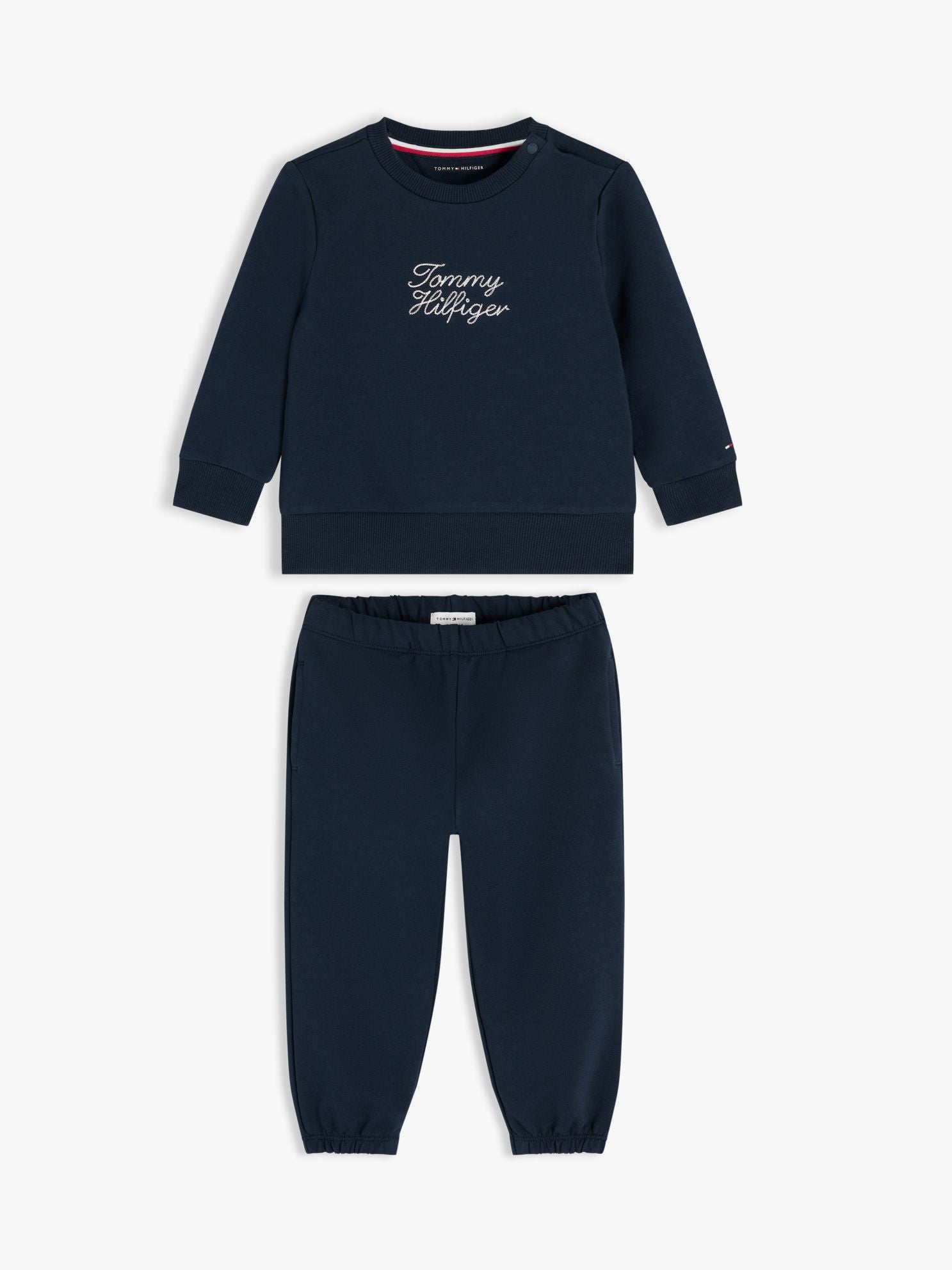 Tommy Hilfiger Babies' Hilfiger Logo Sweatsuit Set