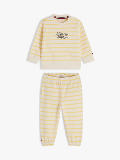 Tommy Hilfiger Babies' Hilfiger Logo Sweatsuit Set