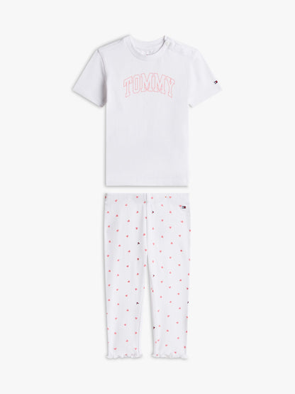 Tommy Hilfiger Babies' T-Shirt & Pointelle Legging Set