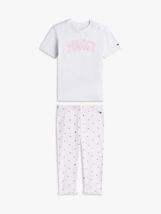 Tommy Hilfiger Babies' T-Shirt & Pointelle Legging Set