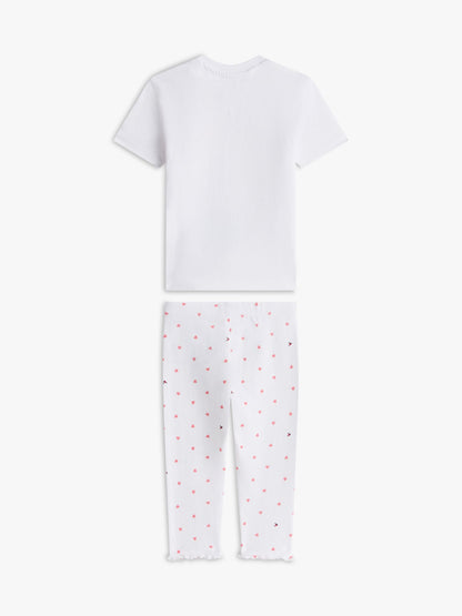 Tommy Hilfiger Babies' T-Shirt & Pointelle Legging Set