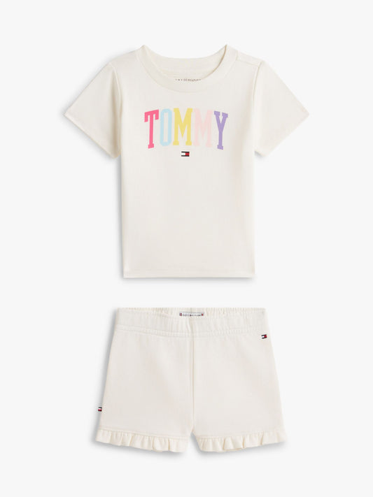 Tommy Hilfiger Babies' Tommy Logo T-Shirt & Short Set