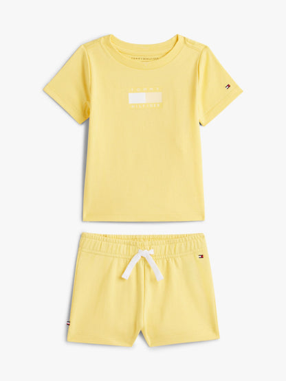 Tommy Hilfiger Babies' Flag Logo T-Shirt & Short Set