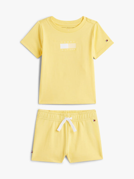 Tommy Hilfiger Babies' Flag Logo T-Shirt & Short Set