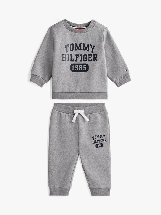 Tommy Hilfiger Babies' Logo Sweatshirt and Pant Set