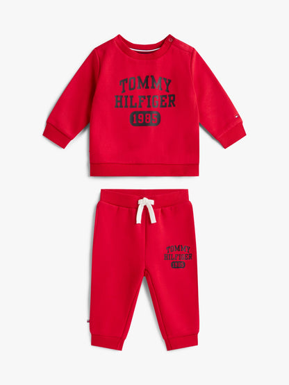 Tommy Hilfiger Babies' Logo Sweatshirt and Pant Set
