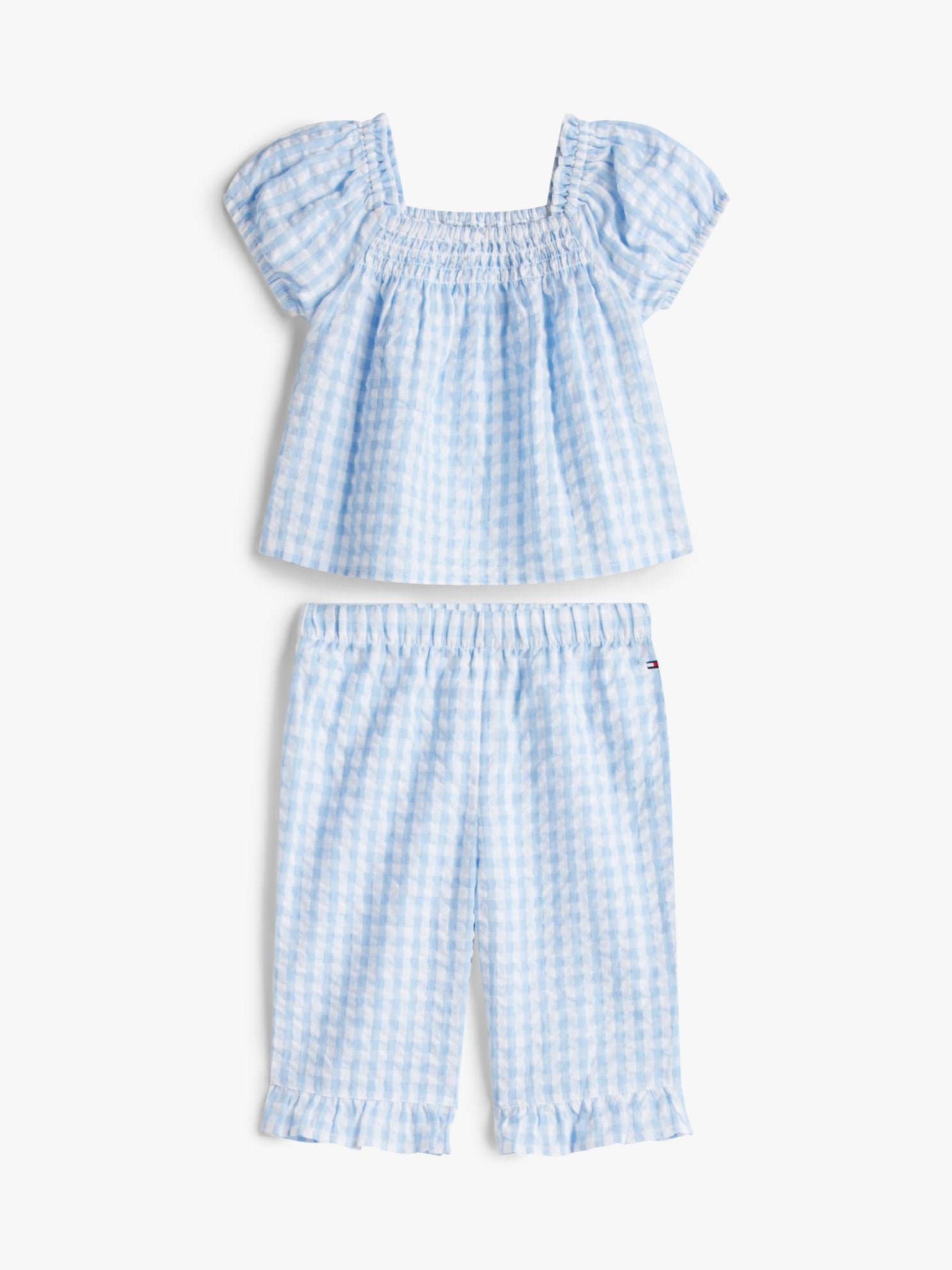 Tommy Hilfiger Babies' Gingham Top & Pant Set