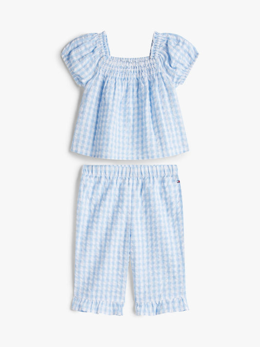 Tommy Hilfiger Babies' Gingham Top & Pant Set