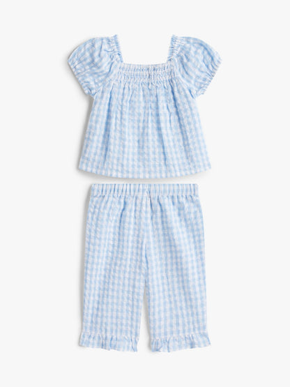 Tommy Hilfiger Babies' Gingham Top & Pant Set
