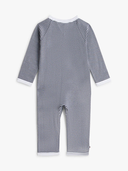 Tommy Hilfiger Babies' Stripe Ribbed Footie Coverall