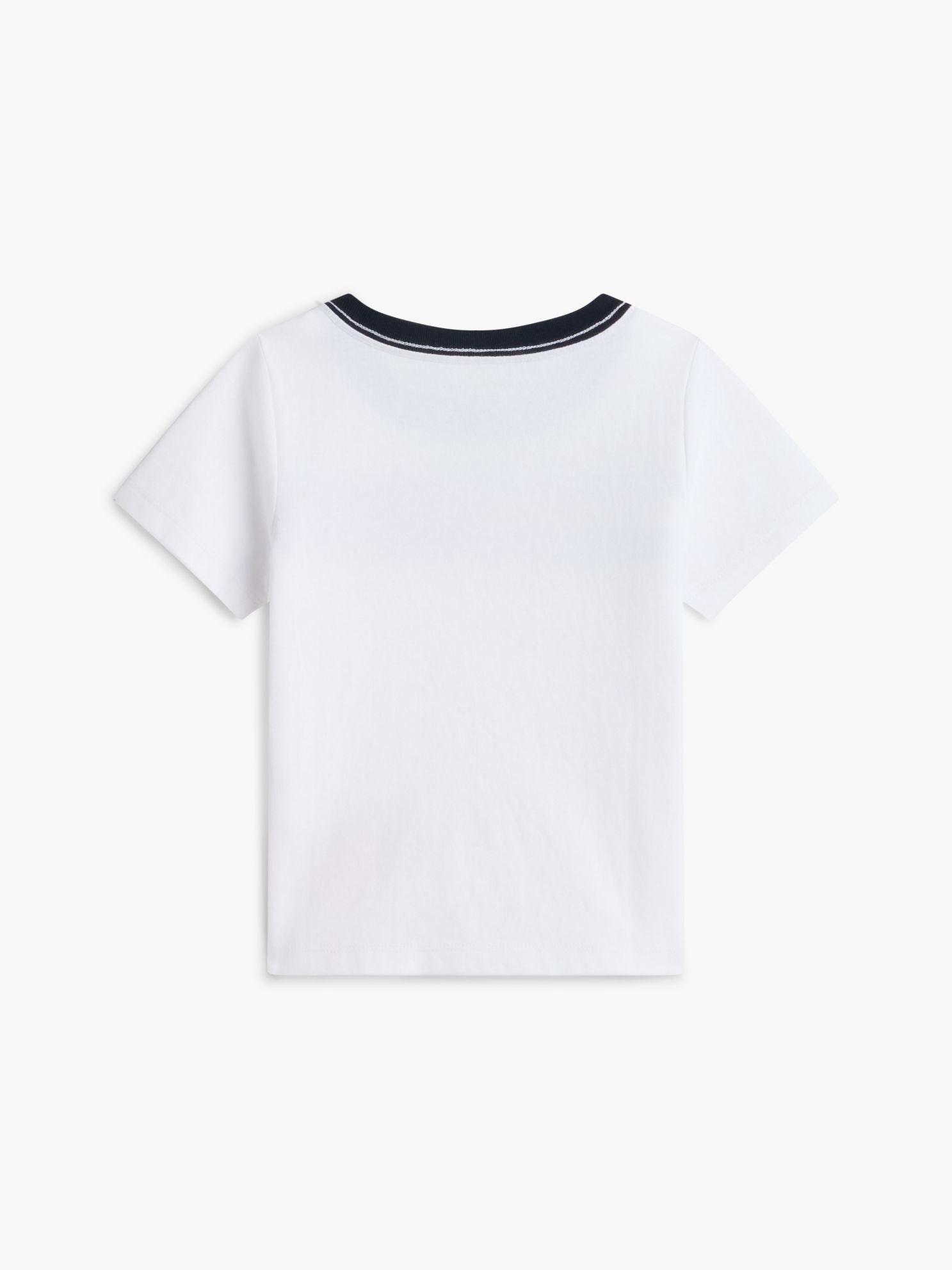 Tommy Hilfiger Babies' Flag Stripe Logo Ringer T-Shirt