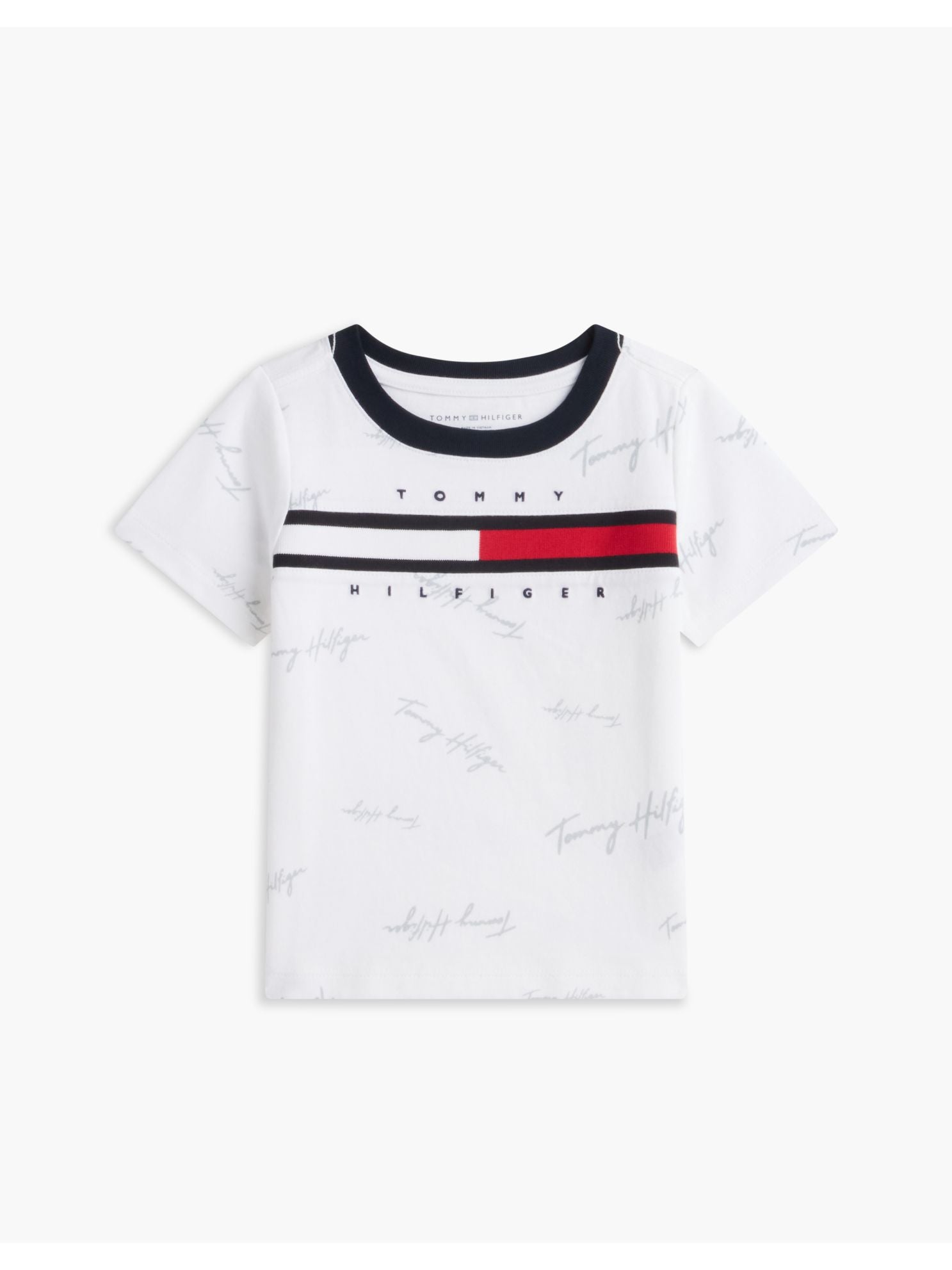 Tommy Hilfiger Babies' Signature Flag Stripe Logo T-Shirt