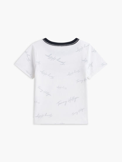 Tommy Hilfiger Babies' Signature Flag Stripe Logo T-Shirt