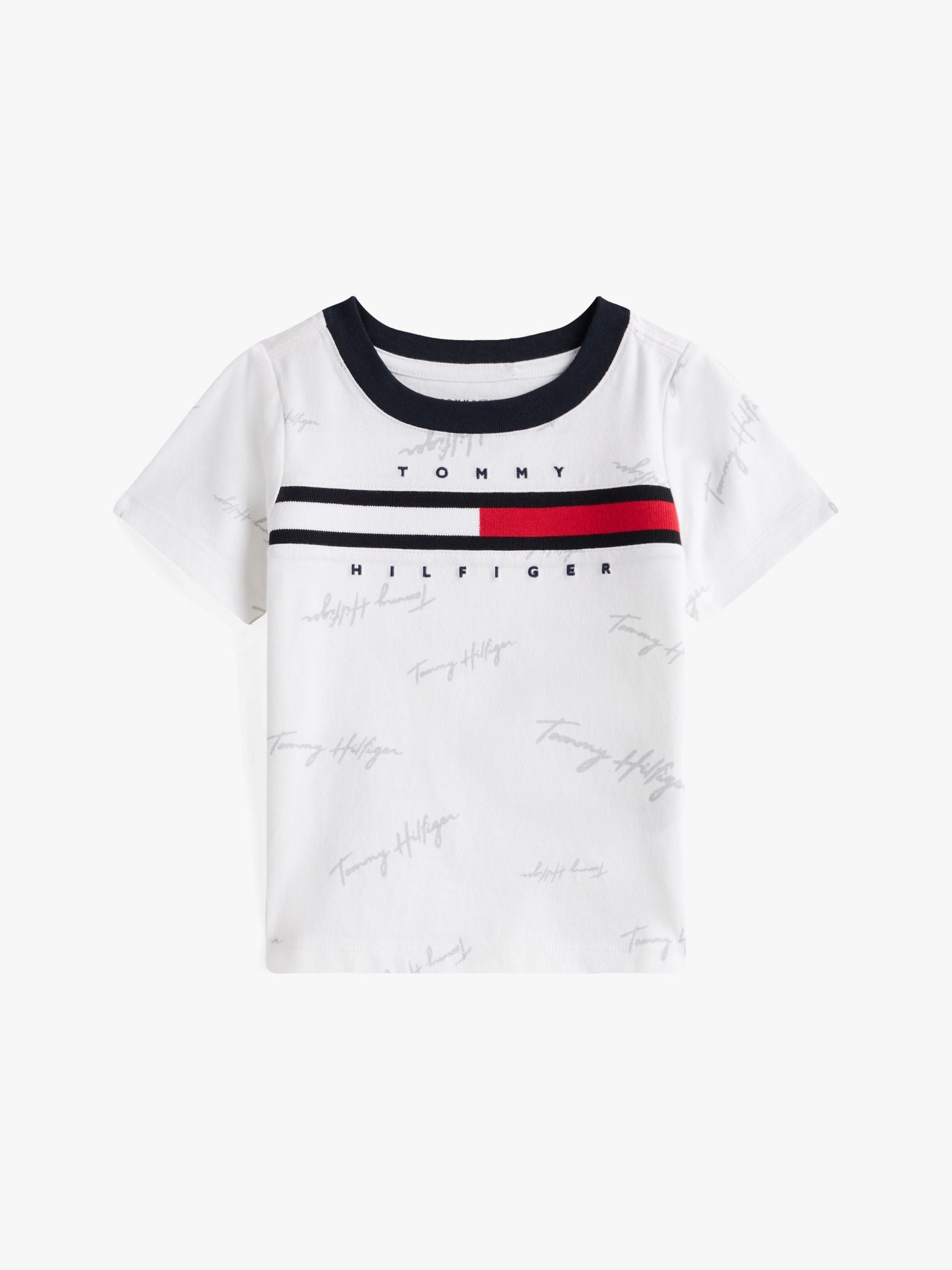 Tommy Hilfiger Babies' Signature Flag Stripe Logo T-Shirt