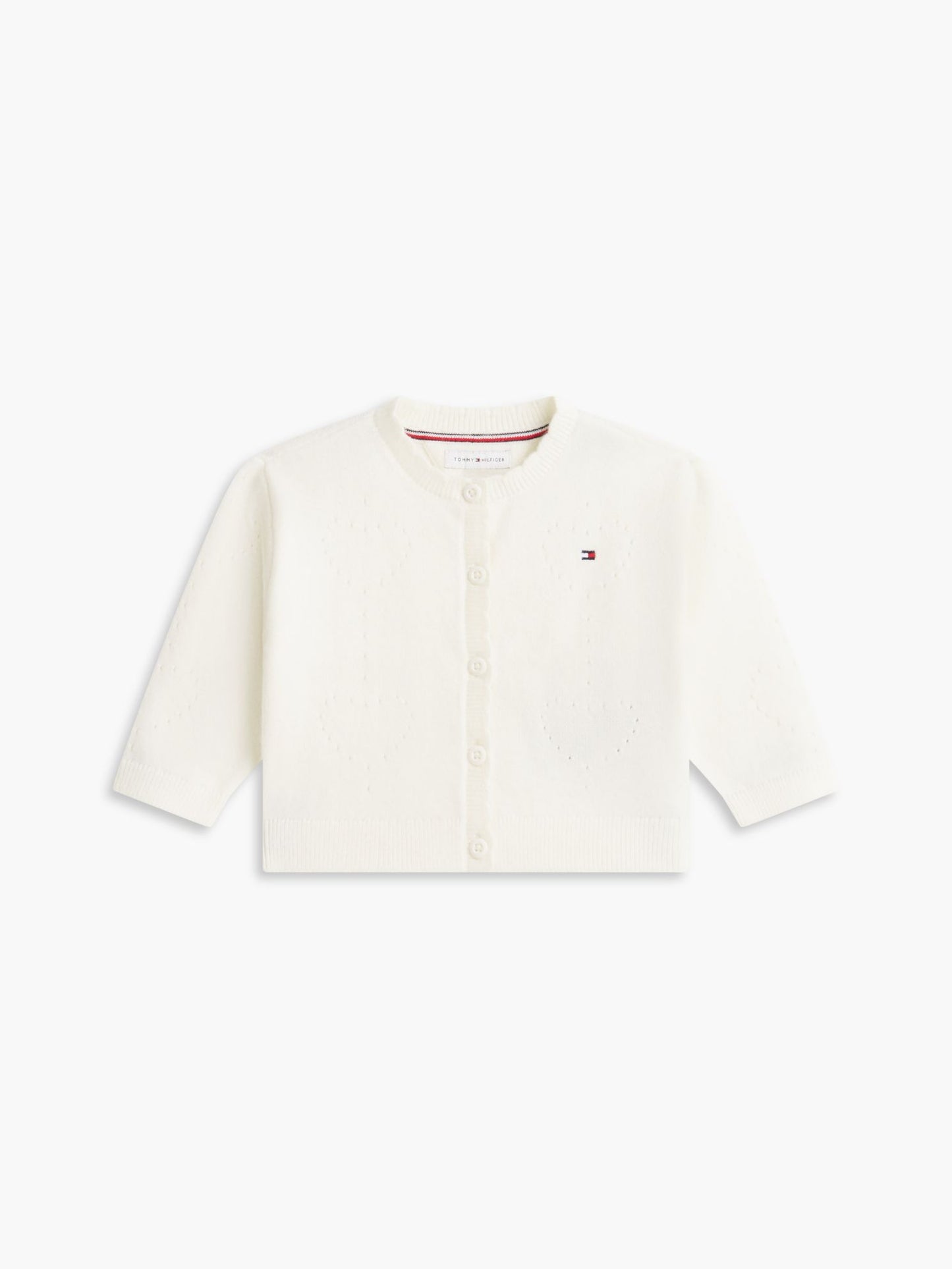 Tommy Hilfiger Babies' Pointelle Heart Cardigan
