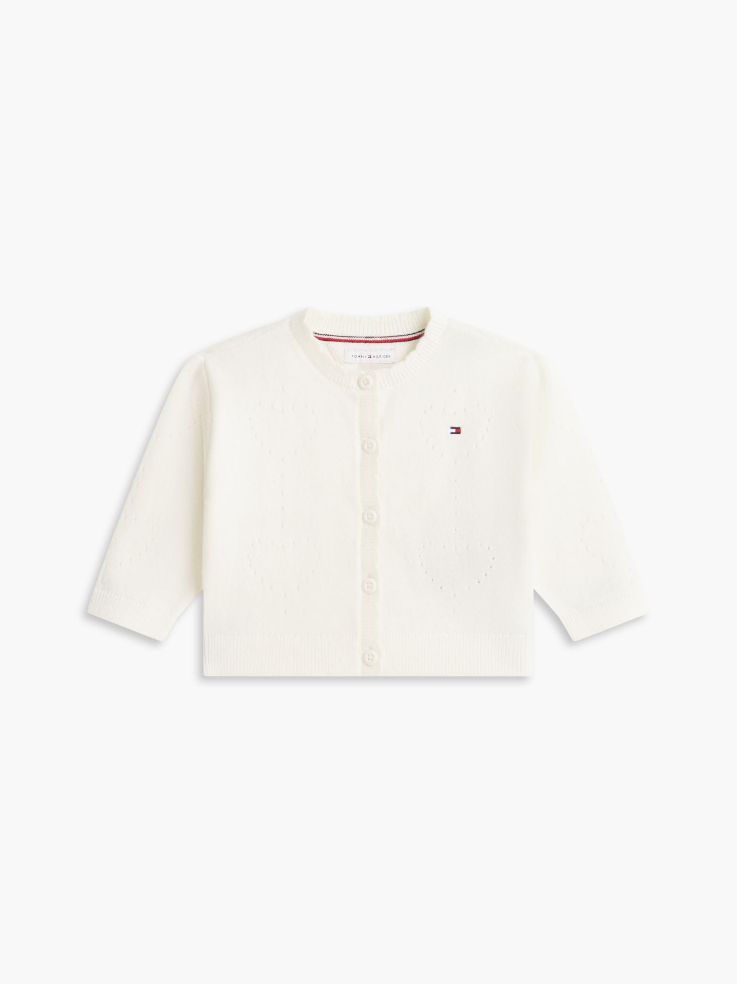 Tommy Hilfiger Babies' Pointelle Heart Cardigan