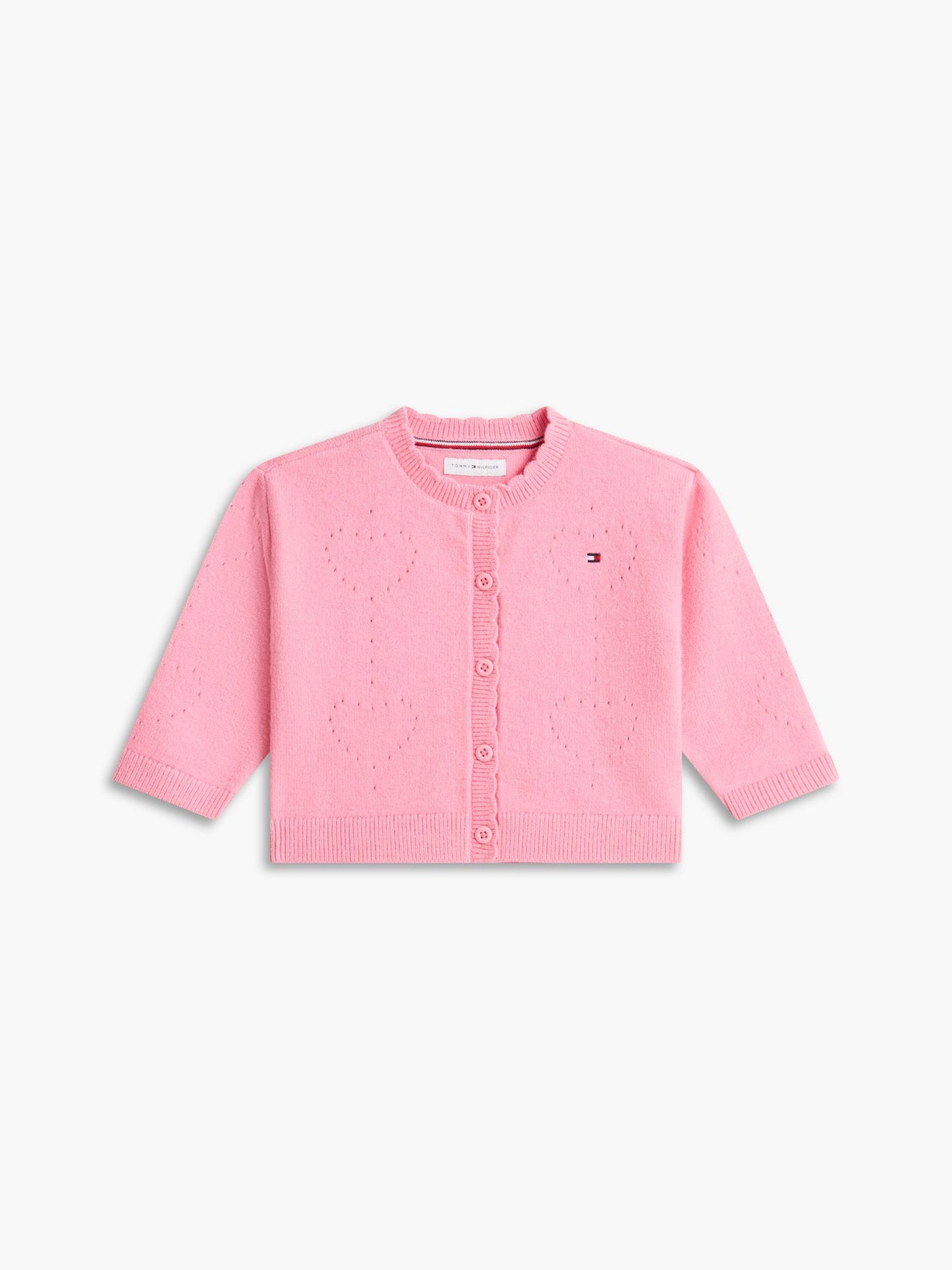 Tommy Hilfiger Babies' Pointelle Heart Cardigan