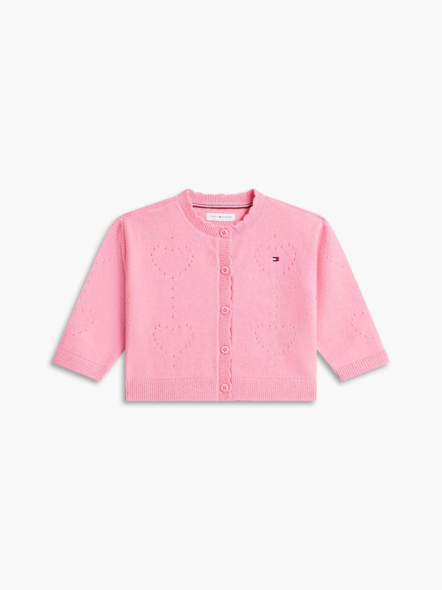 Tommy Hilfiger Babies' Pointelle Heart Cardigan