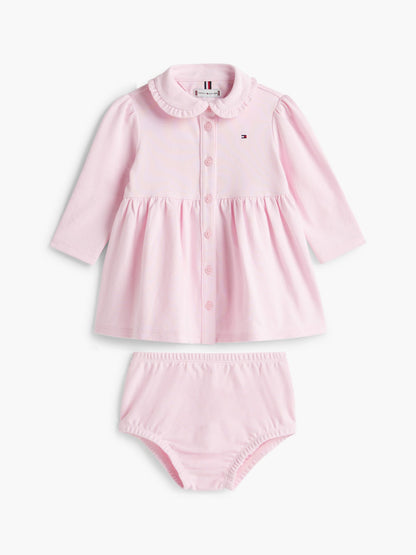 Tommy Hilfiger Babies' Long-Sleeve Stretch Polo Dress