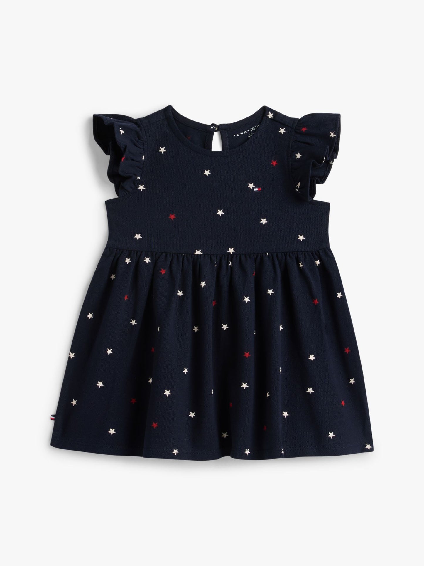 Tommy Hilfiger Babies' Star Print Flutter-Sleeve Dress