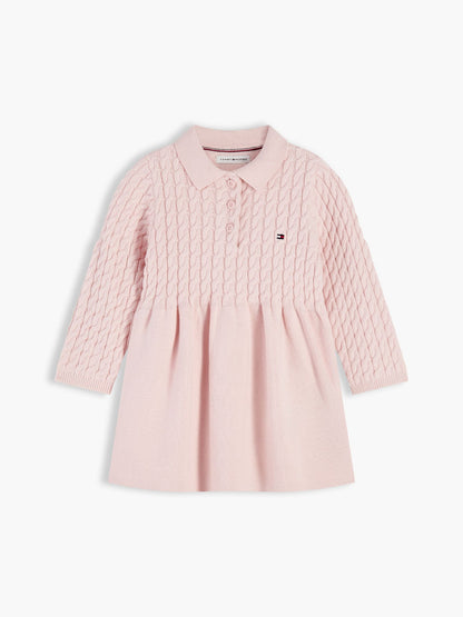 Tommy Hilfiger Babies' Cable Knit Sweater Dress