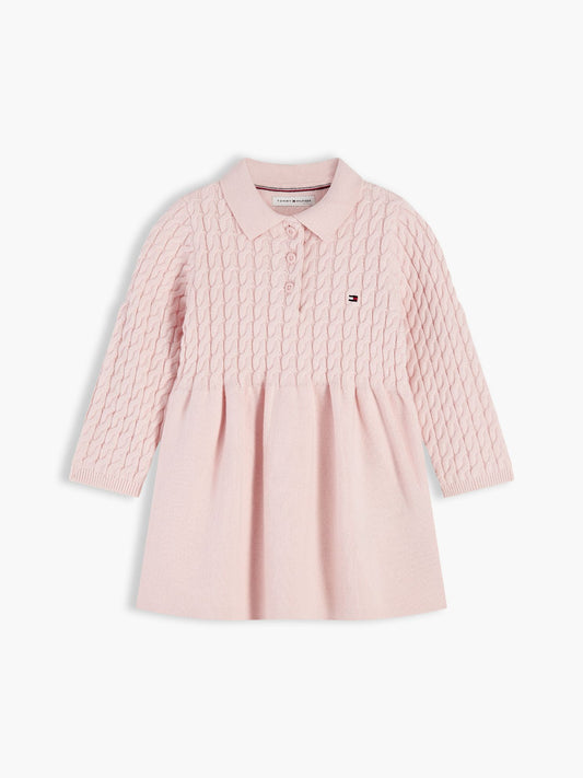 Tommy Hilfiger Babies' Cable Knit Sweater Dress