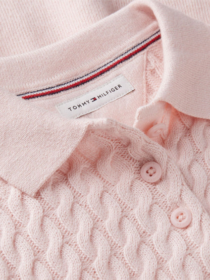 Tommy Hilfiger Babies' Cable Knit Sweater Dress