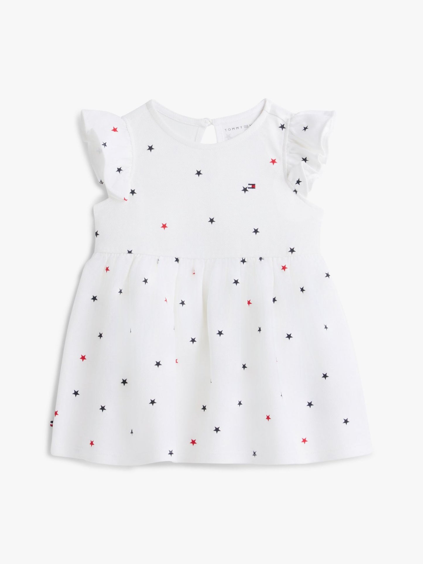 Tommy Hilfiger Babies' Star Print Flutter-Sleeve Dress