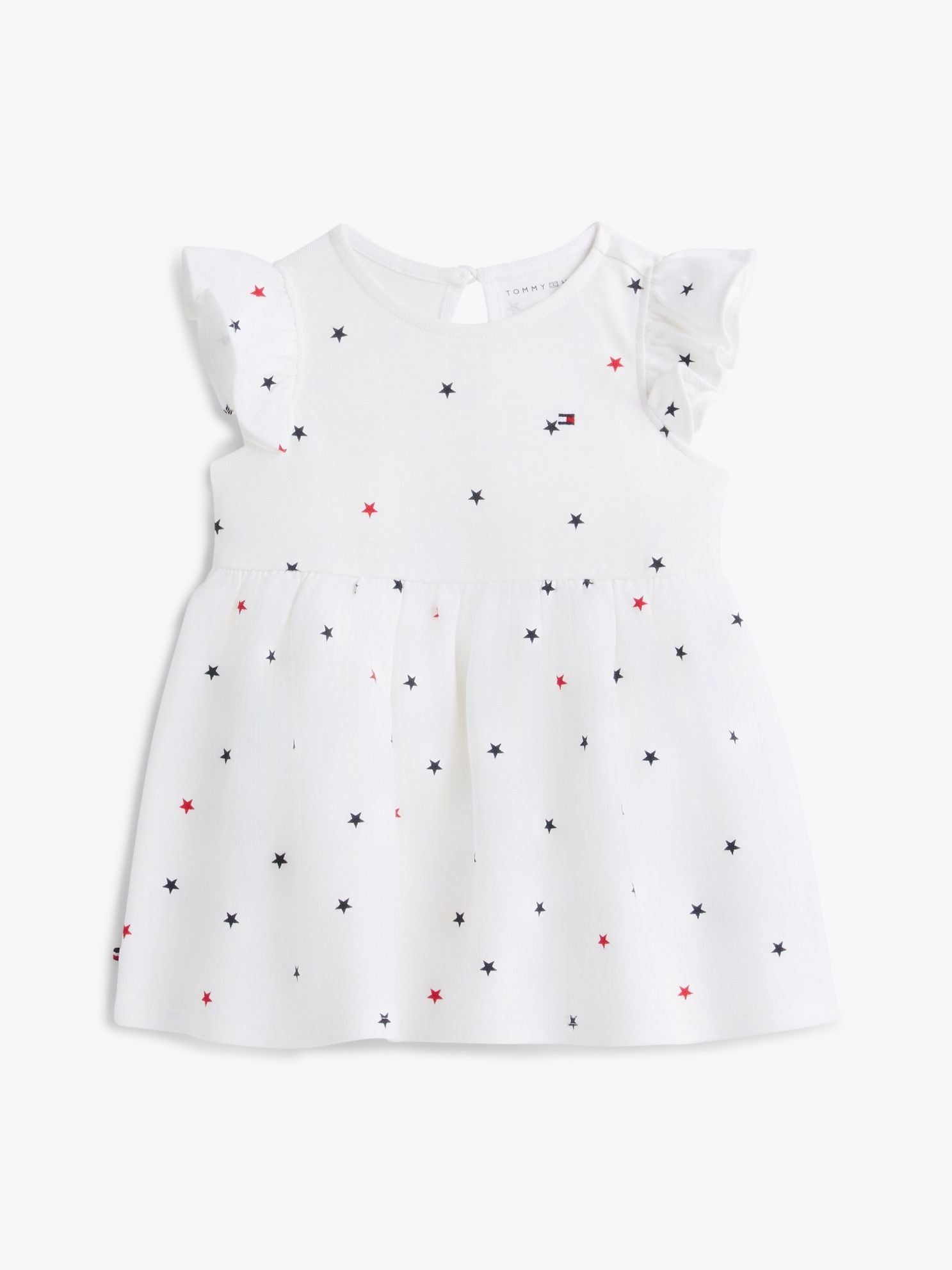 Tommy Hilfiger Babies' Star Print Flutter-Sleeve Dress