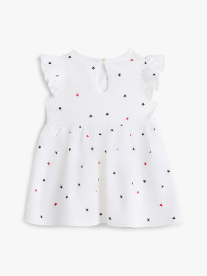 Tommy Hilfiger Babies' Star Print Flutter-Sleeve Dress