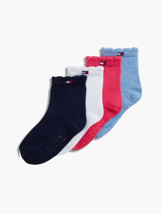 Tommy Hilfiger Babies' Scalloped Sock 4-Pack