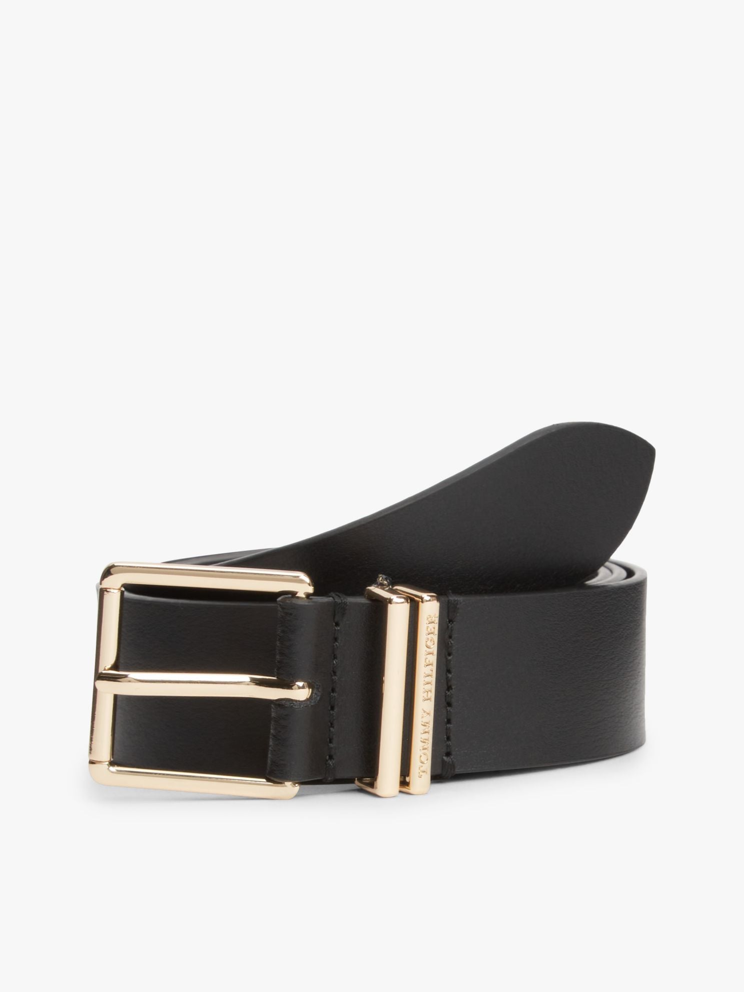 Tommy Hilfiger Square Buckle Leather Belt